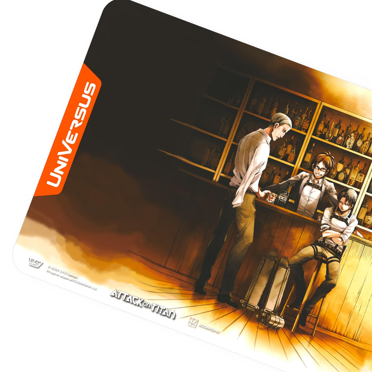 UniVersus: Attack on Titan: Origins of Power - Temporary Reprieve Playmat - 24 x 14 Neoprene Mat, Tabletop Card Game Accessory, UVS Games, Licensed 4