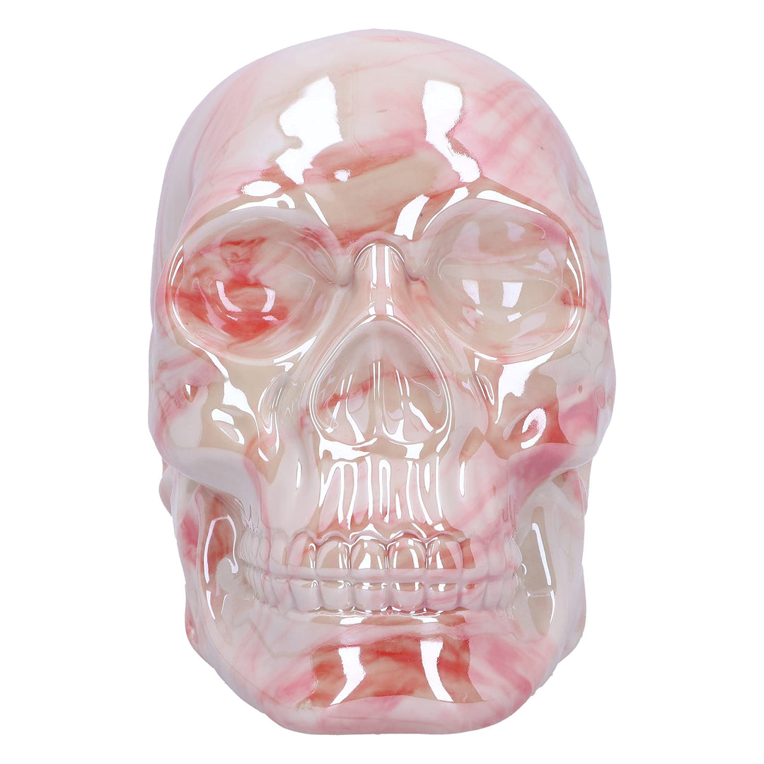 Marbellum Pink Marble Skull Large 13.5cm