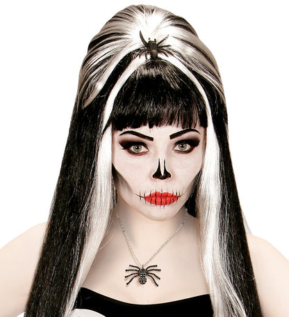 Black Strass Spider Necklace