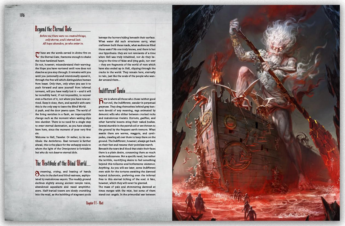 Dantes Guide to Hell Inferno 5E Roleplaying Game by Acheron