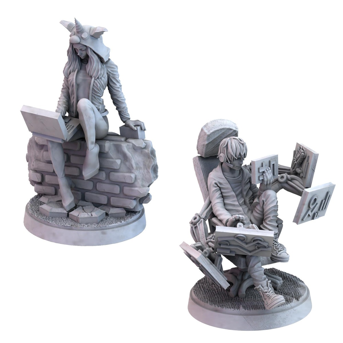 Awaken Realms Tamashii: Chronicle of Ascend Edgerunners Miniatures - Exquisite Fantasy Figures for Tabletop Gaming, Sci-Fi Strategy Game, Ages 14+, 1-4 Players, 45-90 Min Playtime, Made 5