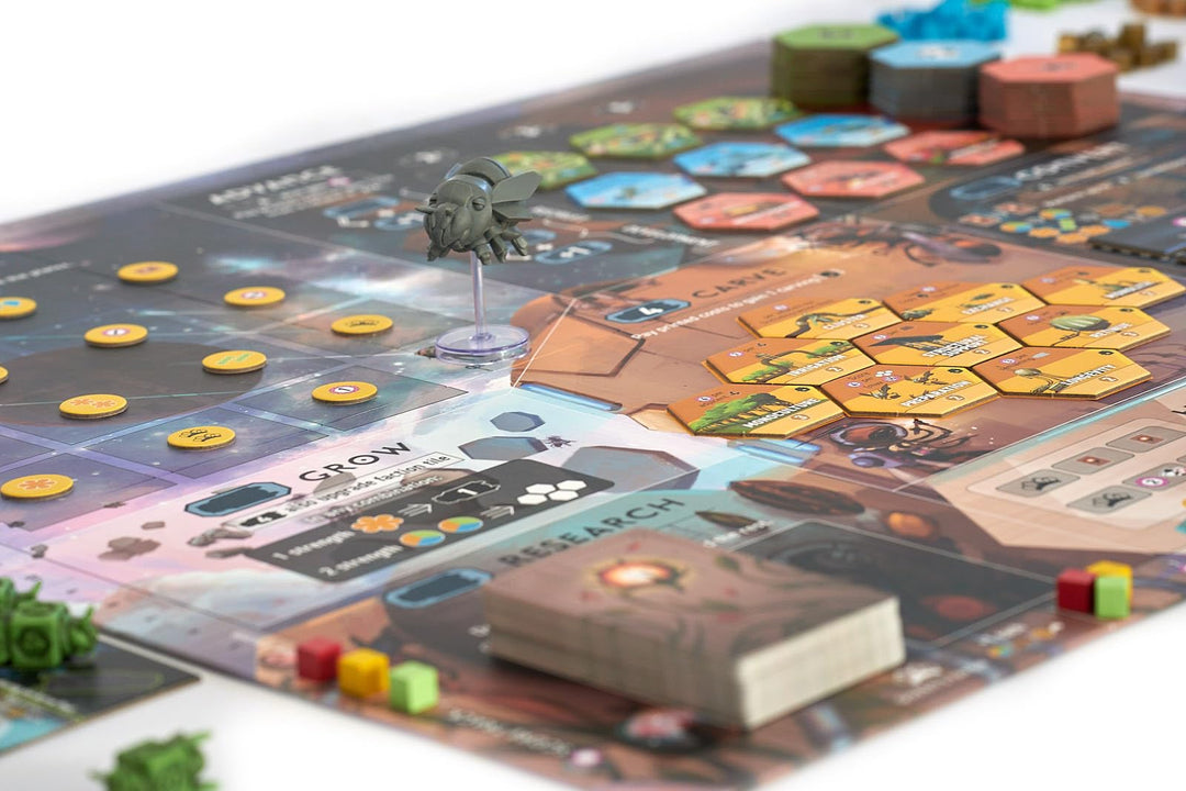 Stonemaier Games: Apiary (Base Game) by Connie Vogelmann | A Strategy Board Game About Hyper Intelligent Bees in Space | Build Your Hive, Explore Outer Space, Grow Your Colony | 1-5 Players, 90 Mins