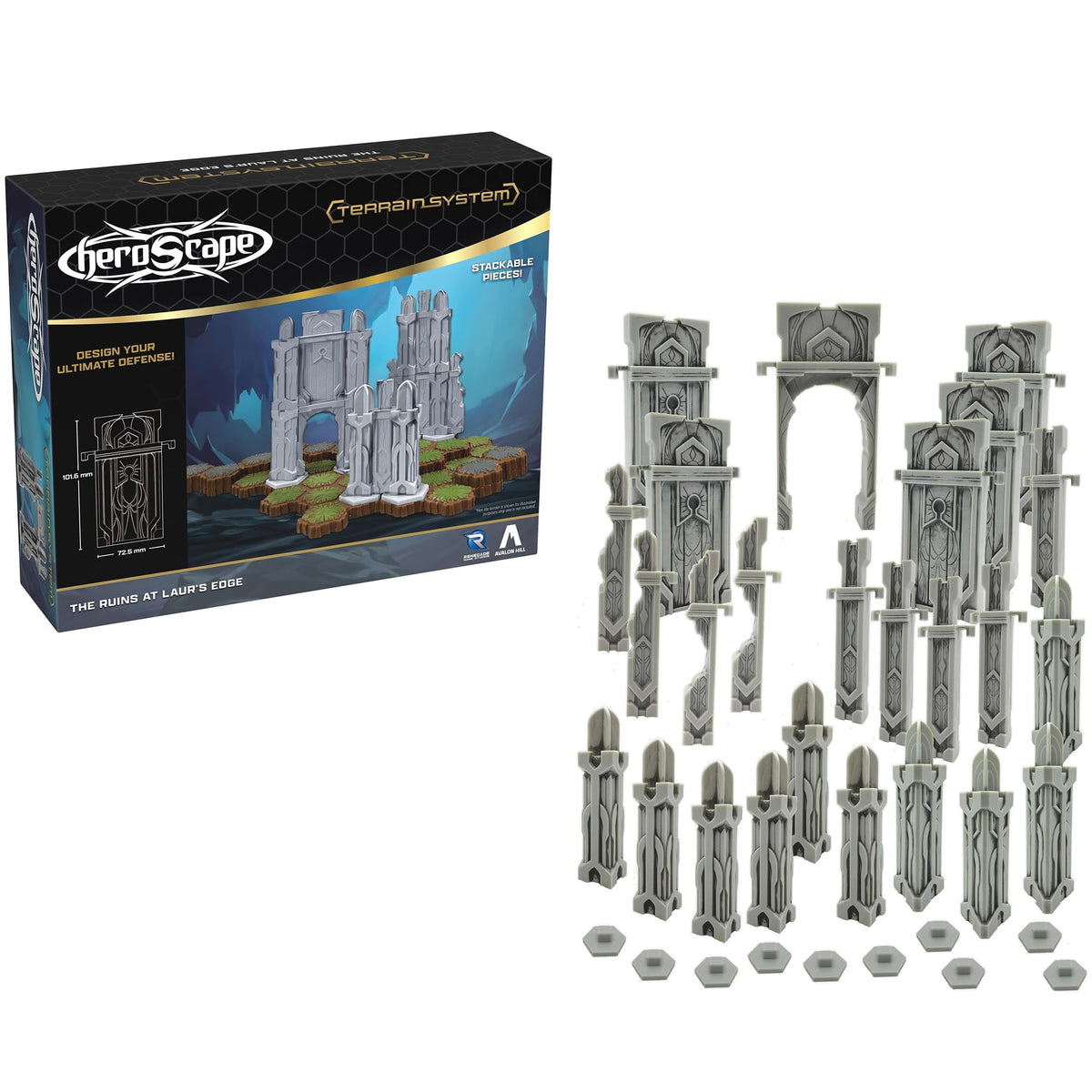 Heroscape The Ruins at Laurs Edge Terrain Expansion Board Game by Renegade Studio 6
