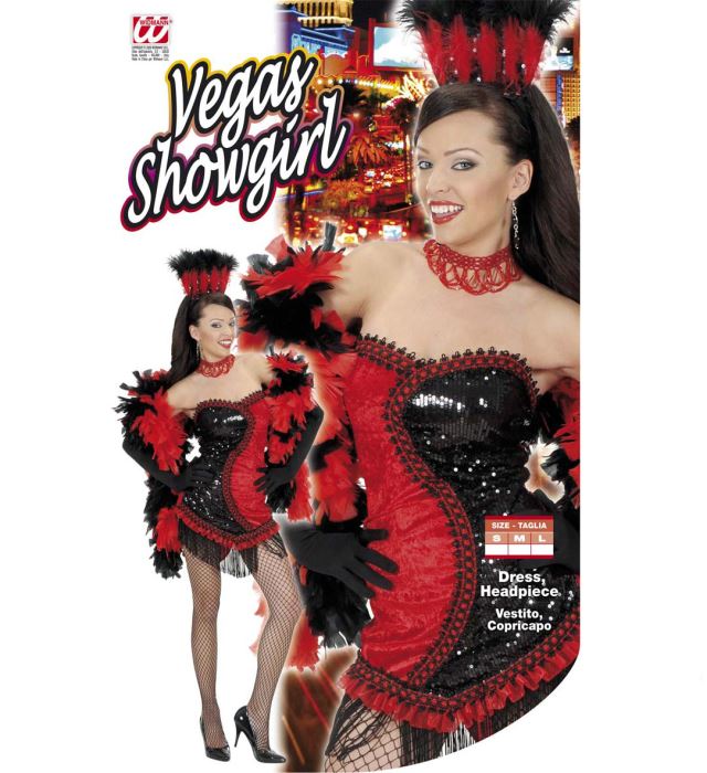 Vegas Showgirl  Dress, Headpiece 
