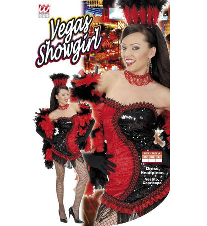 Vegas Showgirl  Dress, Headpiece 