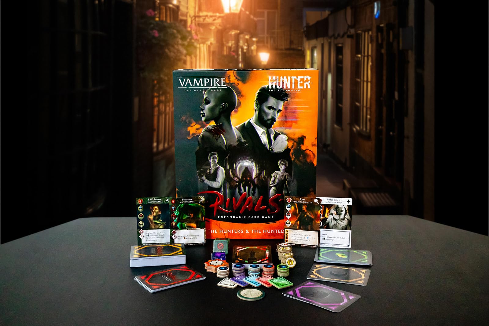 Vampire: The Masquerade Rivals Expandable Card Game The Hunters & The Hunted: Core Set - Everything Needed to Play, Card Game Based On The RPG, Ages 14+, 2-4 Players 2