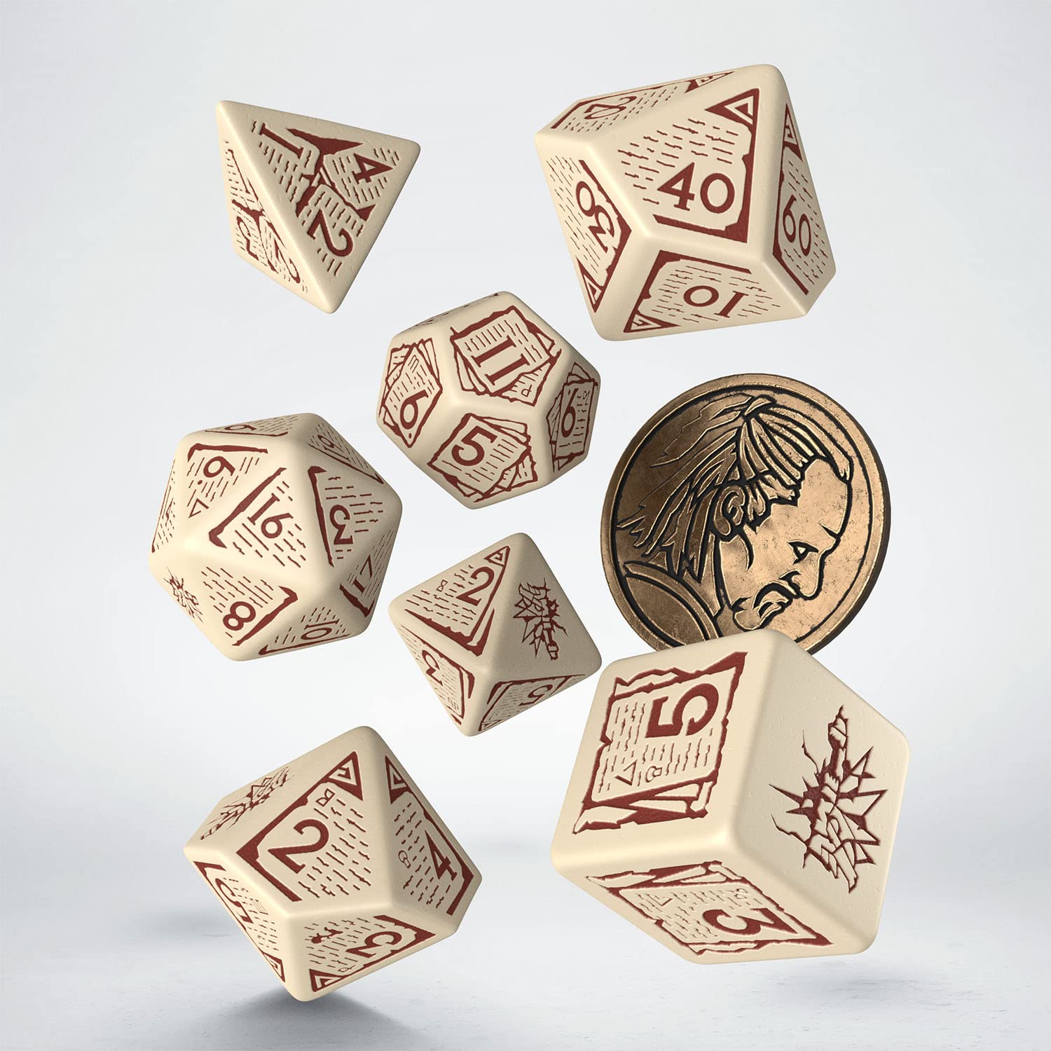 The Witcher Dice Set. Vesemir - The Old Wolf 2