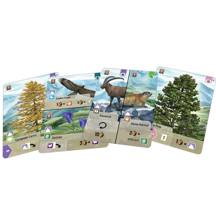 Forest Shuffle Alpine Card Game Expansion 36 New Cards for Enhanced Gameplay