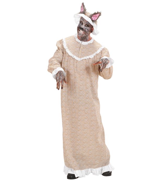 Grandma Wolf  Dress, Bonnet 