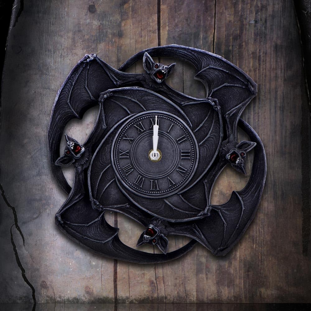 Creatures of the Night Bat Wall Clock 23cm
