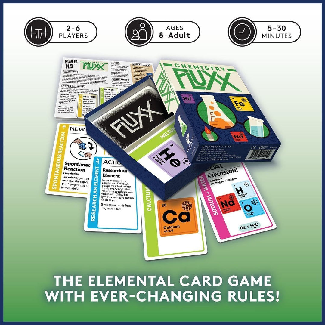 Chemistry Fluxx Board Game by Looney Labs