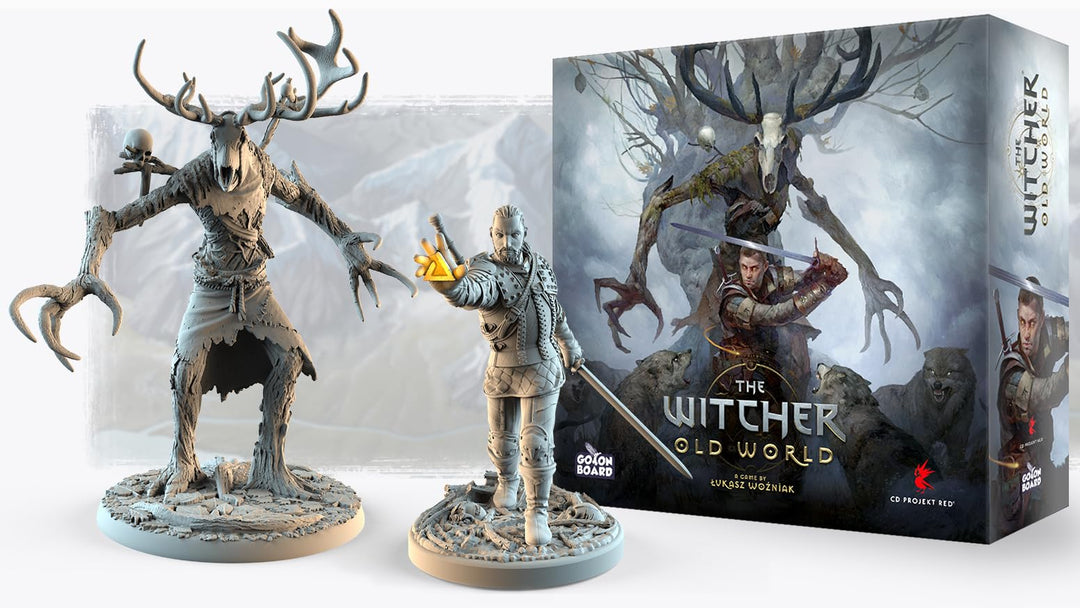 The Witcher Old World Deluxe Edition Board Game - Fantasy & Adventure Strategy Game for Adults, Ages 14+, 1-5 Players, 90-150 Min Playtime, Made by Go On Board