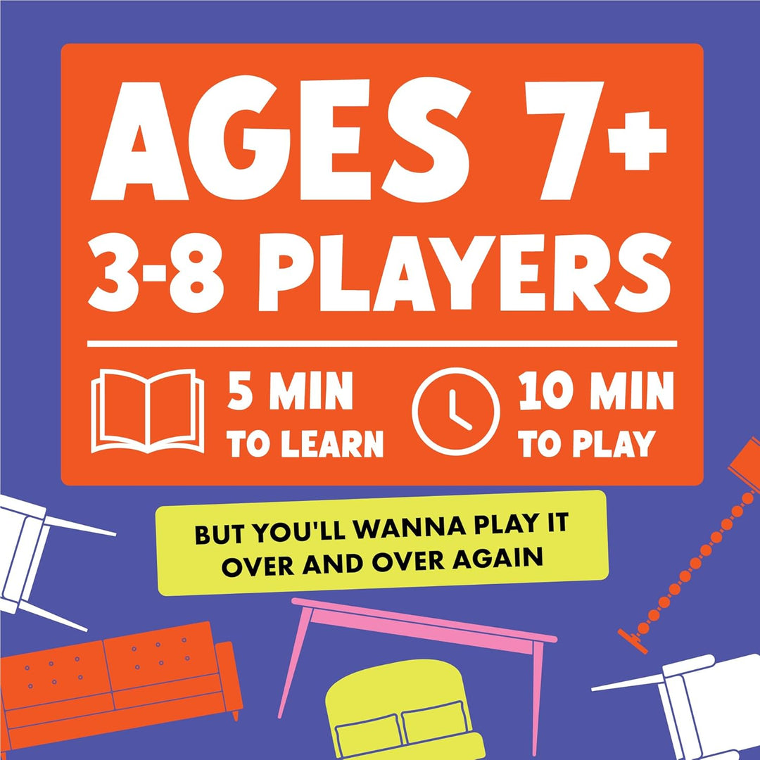 Giants Moving Tiny Furniture Card Game by Exploding Kittens