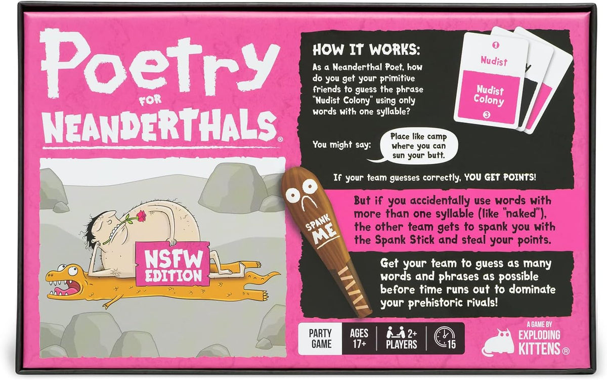 Poetry for Neanderthals NSFW Adult Party Card Game