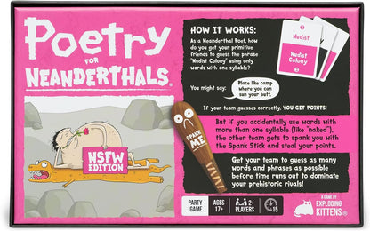Poetry for Neanderthals NSFW Adult Party Card Game