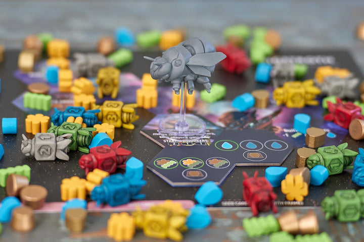 Stonemaier Games: Apiary (Base Game) by Connie Vogelmann | A Strategy Board Game About Hyper Intelligent Bees in Space | Build Your Hive, Explore Outer Space, Grow Your Colony | 1-5 Players, 90 Mins