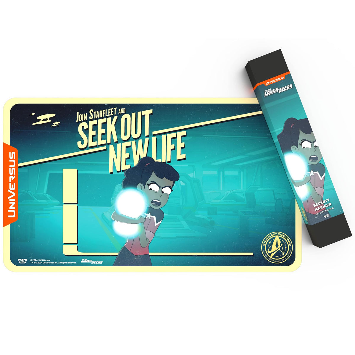 UniVersus: Star Trek: Lower Decks - Beckett Mariner Playmat - 24 x 14 Neoprene Mat, Tabletop Card Game Accessory, UVS Games, Officially Licensed 2