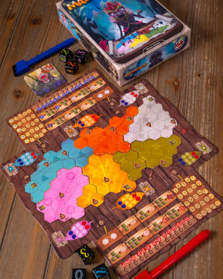 Marabunta Board Game - A Strategy Game of Ant Colony Domination! Fun Family Game for Kids & Adults, Ages 10+, 2 Players, 30 Minute Playtime, Made by Space Cowboys