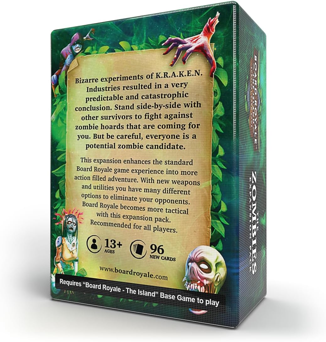 Board Royale The Island Zombies Card Game Expansion