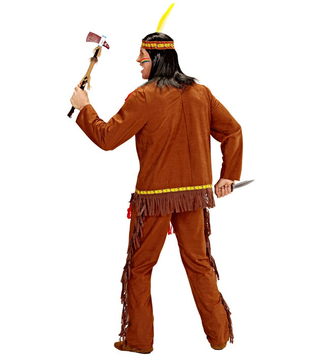 Indian  Coat, Pants, Headband With Feather 