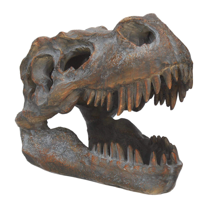 Freestanding Tyrannosaurus Rex Skull Figurine Ornament 16cm