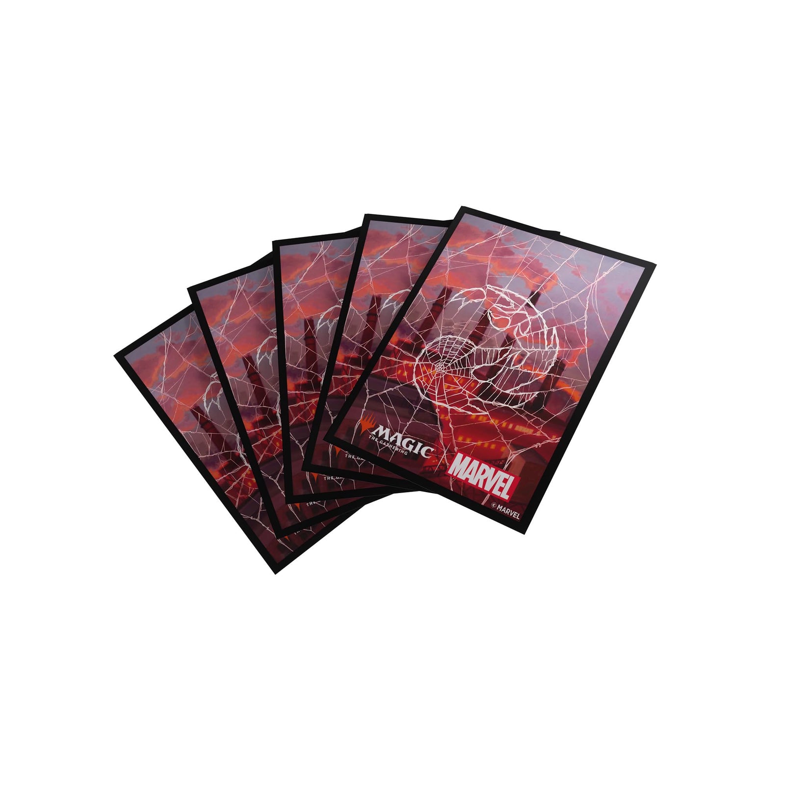 Gamegenic MTG Marvels Spider Man Premium Art Sleeves Spider Man Mountain Gaming Accessory 1