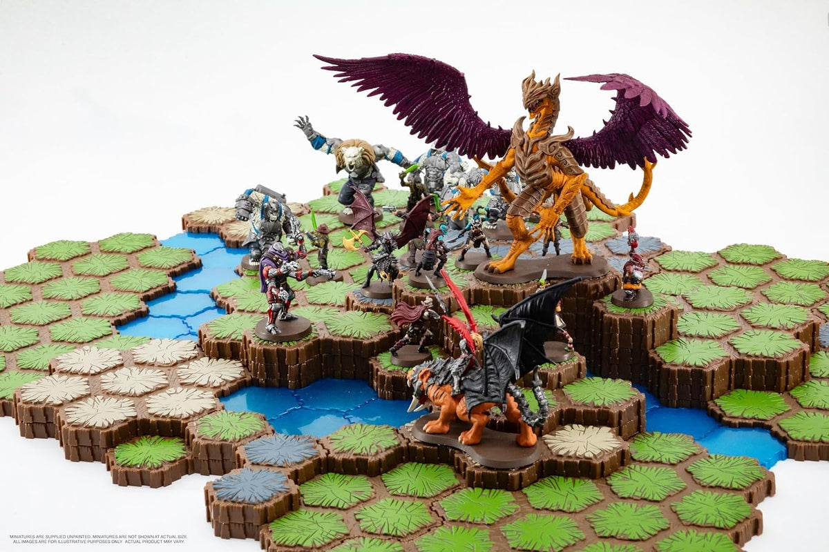 Heroscape Age of Annihilation Master Set -Standard Edition contains a ton of content to support hours of epic 2-player gaming sessions. For 2 Players, Ages 14 and up Contains 20 Miniatures, 6