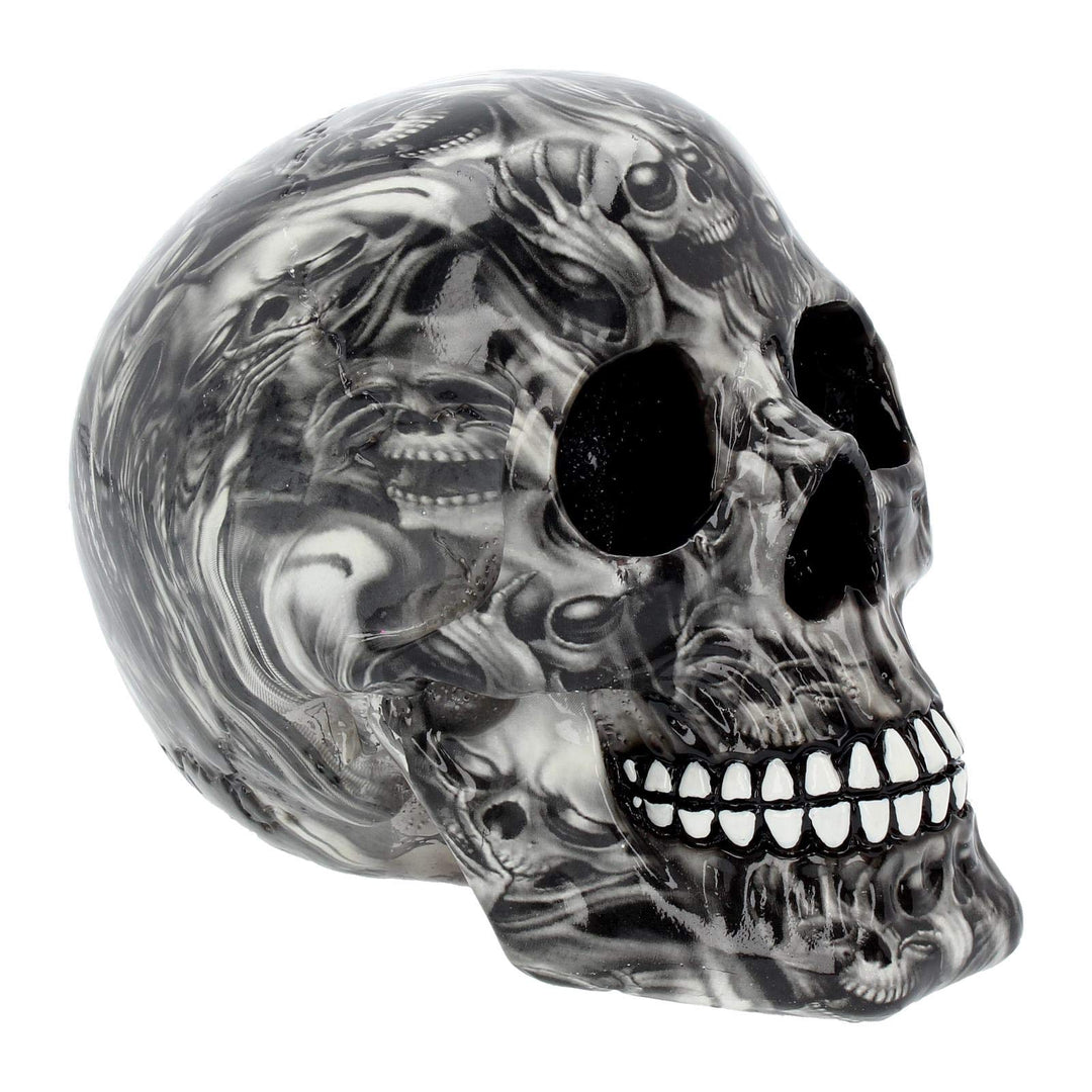 Screaming Soul Skull Print Ornament 19cm