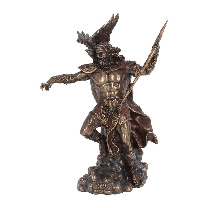 Bronzed Zeus King Of The Greek Gods 30cm