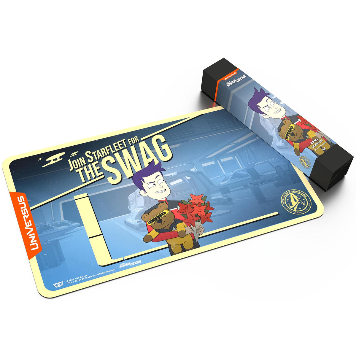 UniVersus: Star Trek: Lower Decks - Brad Boimler Playmat - 24 x 14 Neoprene Mat, Tabletop Card Game Accessory, UVS Games, Officially Licensed 6