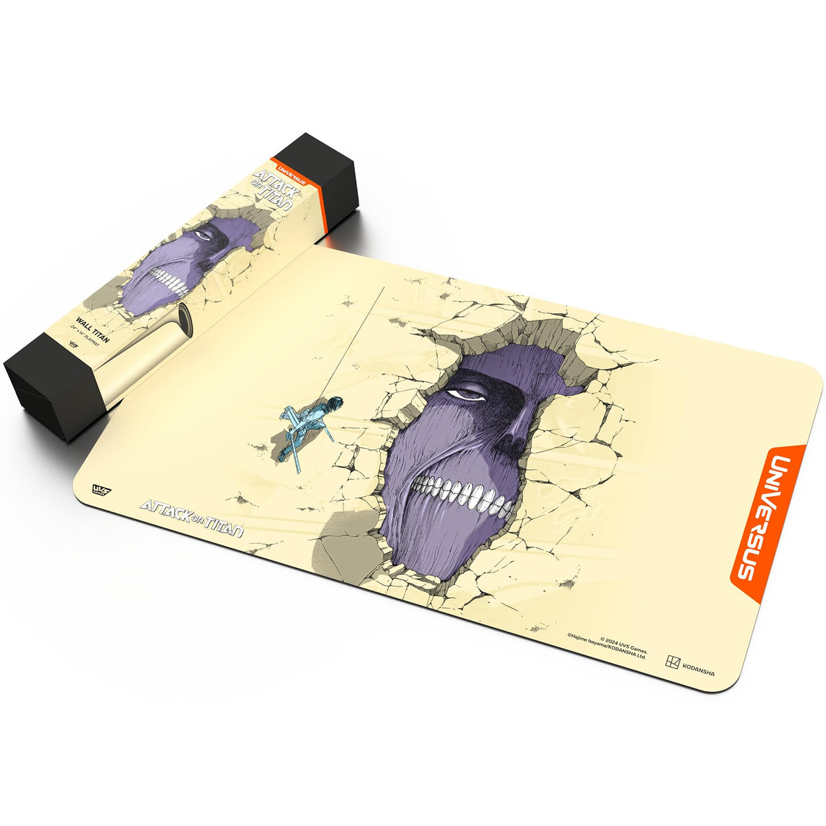 UniVersus Attack on Titan: Battle for Humanity - Wall Titan Playmat - 24 x 14 Neoprene Mat, Tabletop Card Game Accessory, UVS Games, Licensed 2