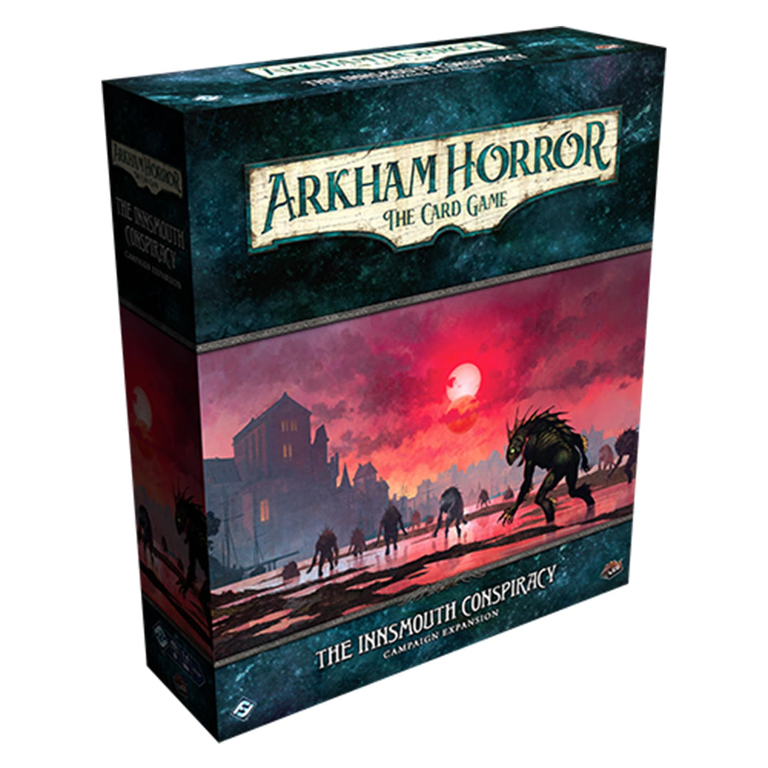 Fantasy Flight Games Arkham Horror The Card Game The Innsmouth Conspiracy Campaign Expansion - Exciting Flashback Mechanics! Cooperative LCG, Ages 14+, 1-4 Players, 1-2 Hr Playtime, Made