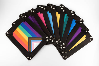 Pride Fold Up Velvet Dice Tray Rainbow Flag Gaymers Pride FanRoll Gaming Accessory by Metallic Dice 5