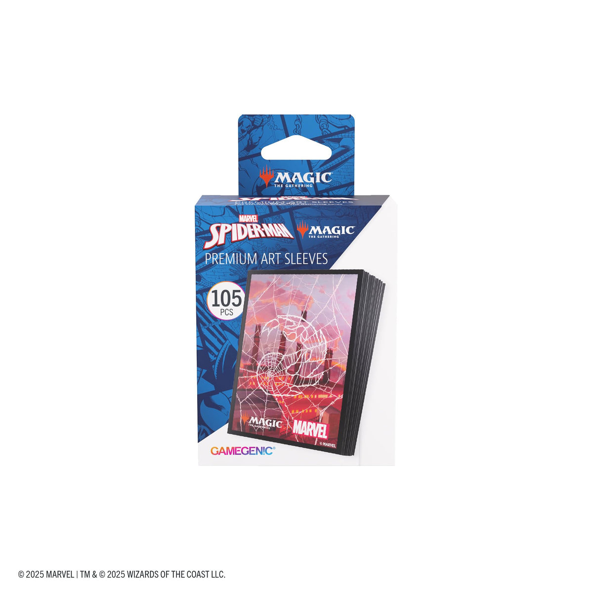 Gamegenic MTG Marvels Spider Man Premium Art Sleeves Spider Man Mountain Gaming Accessory 4