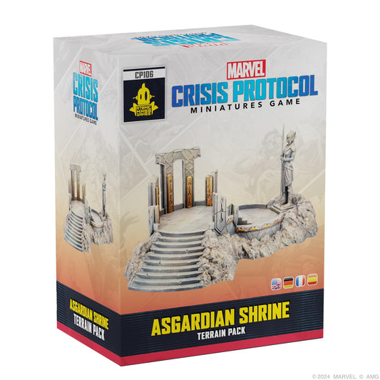 Atomic Mass Games Marvel: Crisis Protocol Asgardian Shrine Terrain Pack - Bring Asgard's Might to Your Tabletop Battles! Tabletop Superhero Game, Ages 14+, 2 Players, 90 Minute Playtime 1