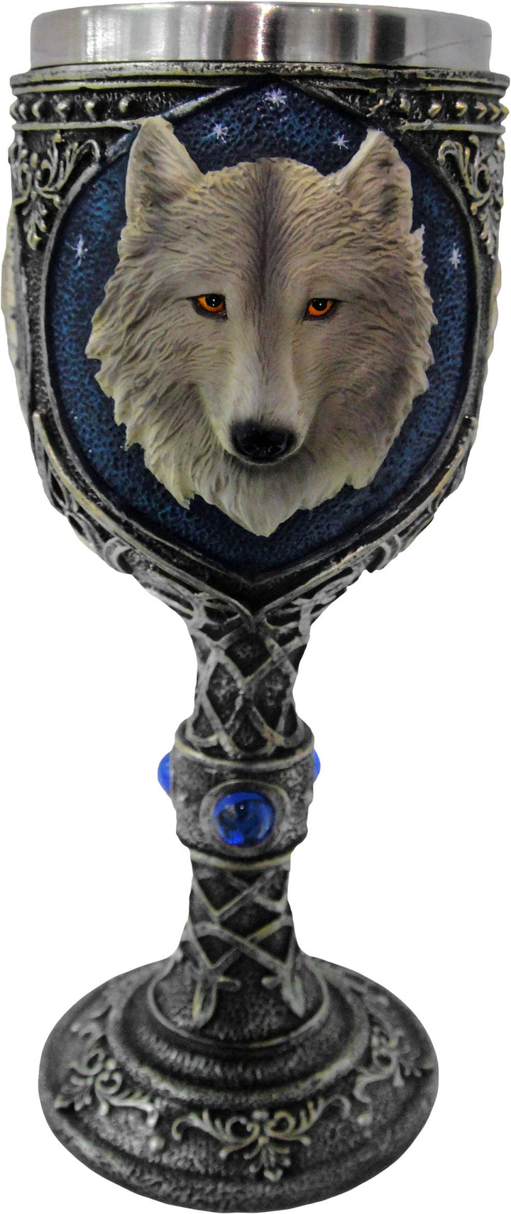Lone Wolf Grey Animal Goblet 19.5cm