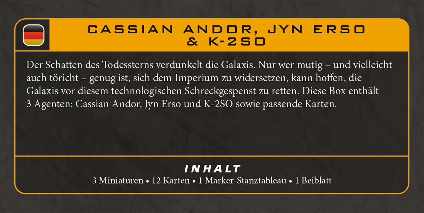 Star Wars Legion Cassian Andor and Jyn Erso and K 2SO Board Game by Atomic Mass 2