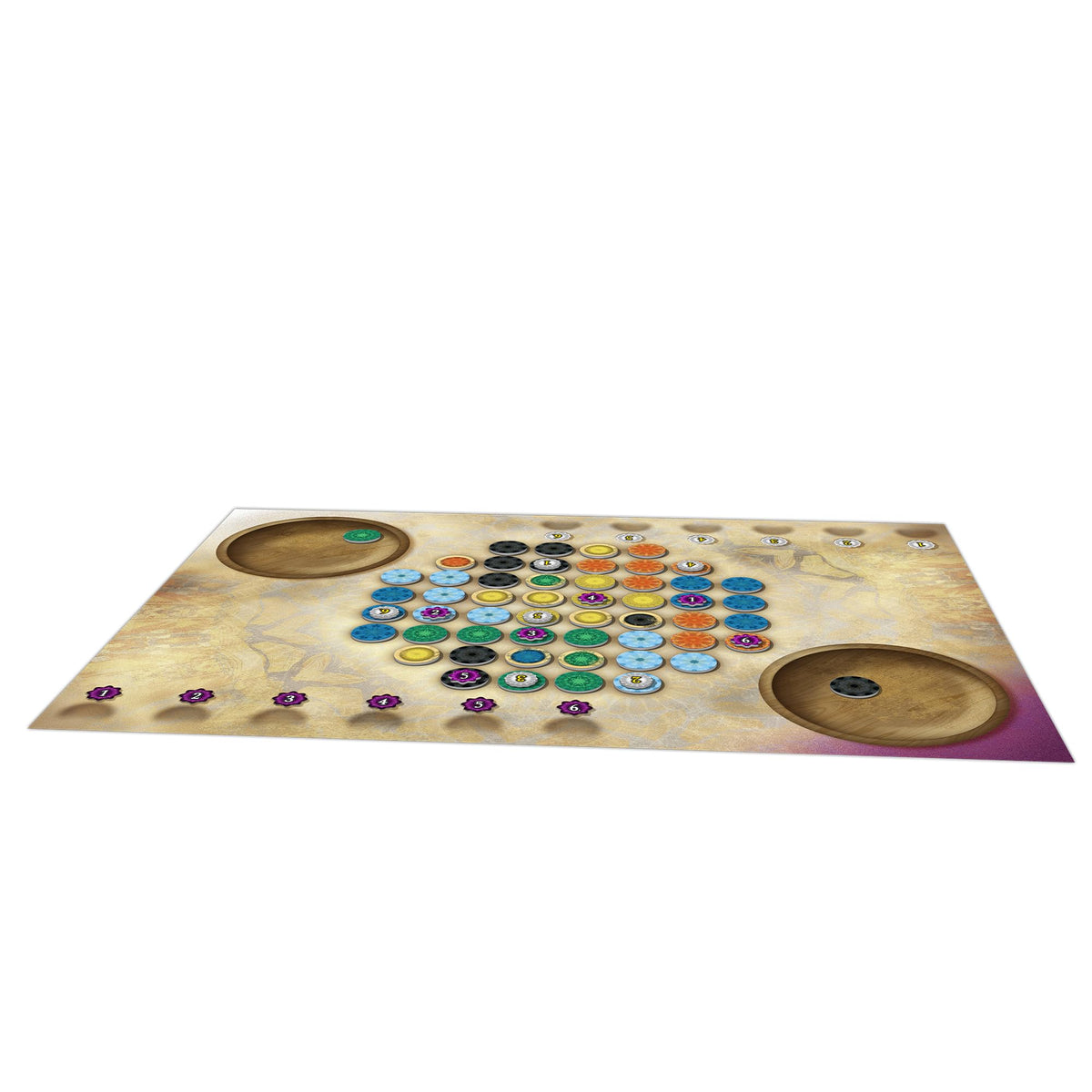 Patterns: A Mandala Game - Engaging Strategy Board Game with Unique Tea Towel Play Mat, Fun Family Game for Kids and Adults, Ages 10+, 2 Players, 15 Minute Playtime, Made by Lookout Games 2