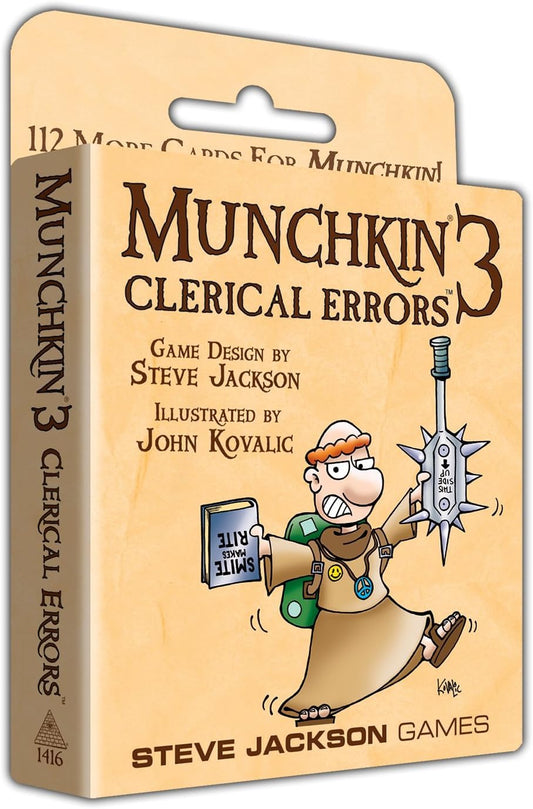 Munchkin 3 Clerical Errors Colour Board Game by Steve Jackson 1