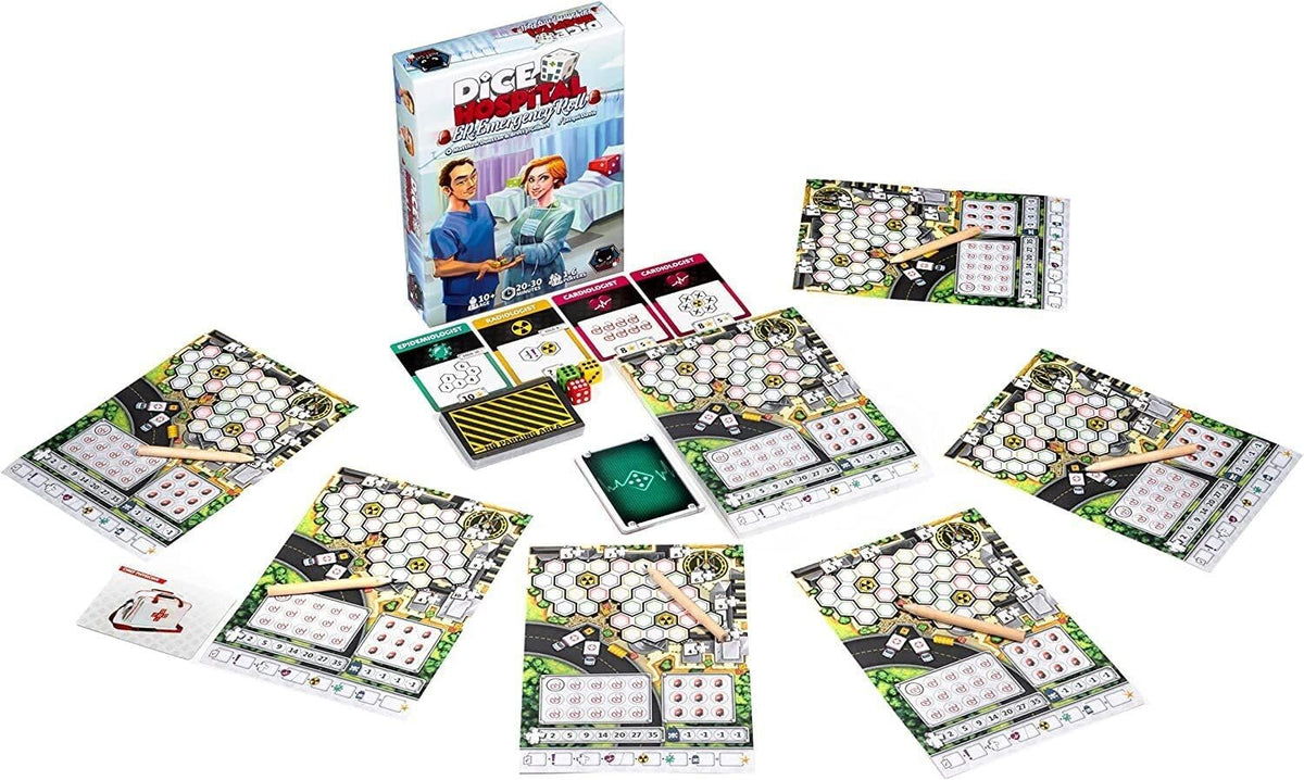 Dice Hospital Emergency Roll by Alley Cat Games, Strategy Board Game 3