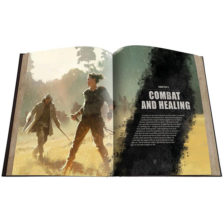 Free League Publishing The Walking Dead Universe RPG Core Rules, Fantasy Horror Adventure Roleplaying, Hardback RPG Book, Adults, Teens Ages 16+