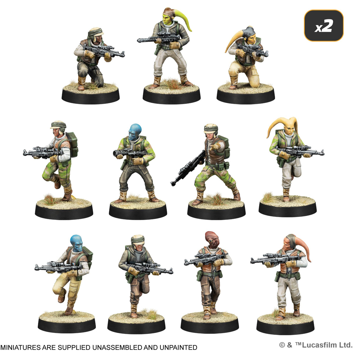 Star Wars Legion Rebel Alliance Starter Set Board Game by Atomic Mass 6