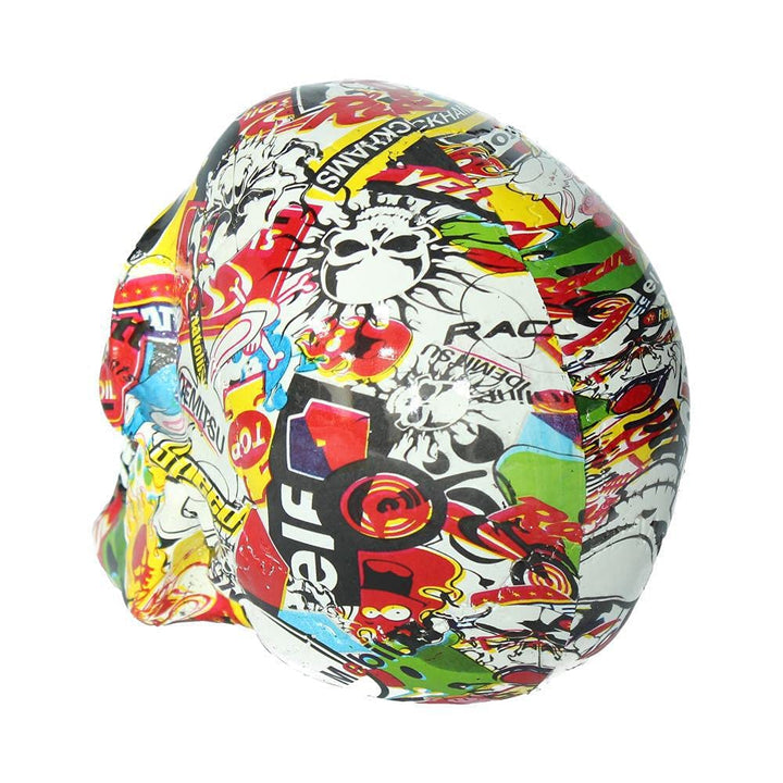 Pop Art Bright Logo Skull Ornament 19cm