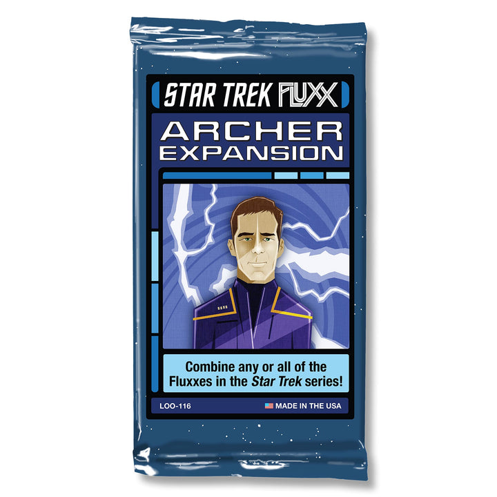 Looney Labs Star Trek Fluxx Archer Expansion - Comprehensive Content with Star Trek Enterprise Theme