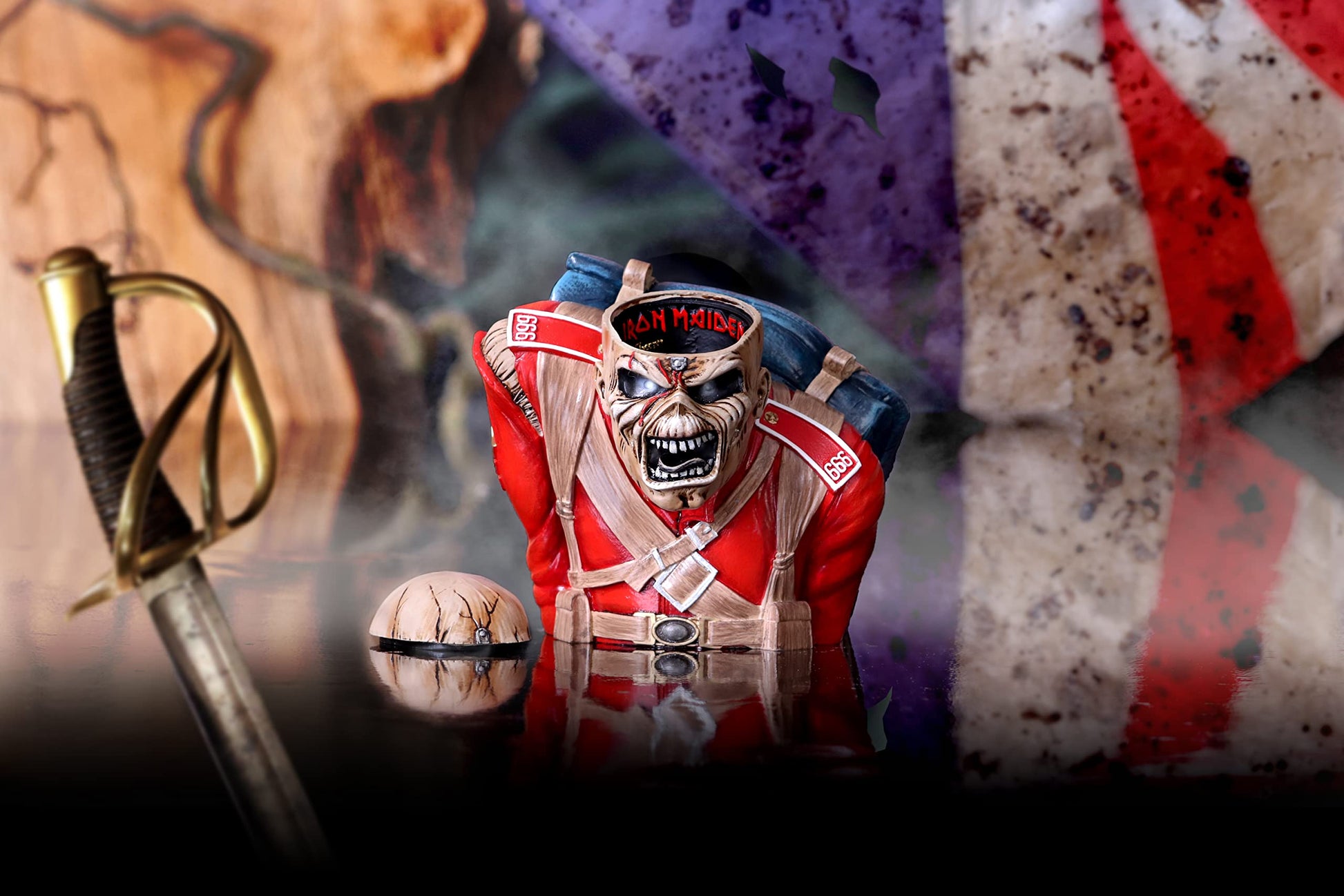 Iron Maiden The Trooper Bust Box Small 12cm Officially Licensed 7