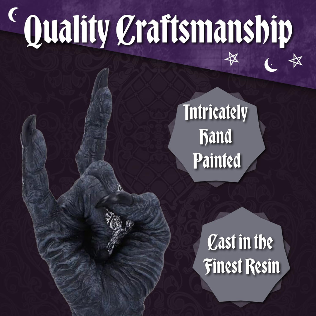 Baphomets Horns Horror Hand Figurine Baphomet 17.5cm