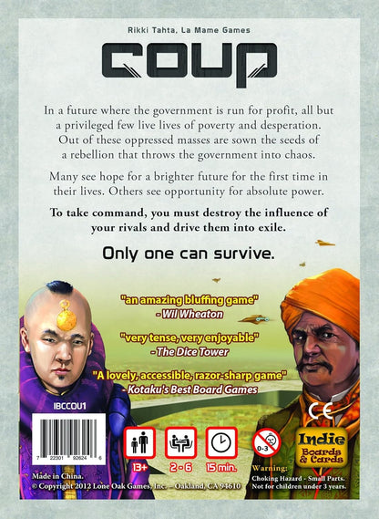 Coup Board Game by Indie Boards and Cards 7