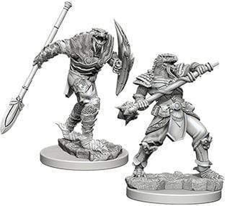 Dragonborn Male Fighter with Spear: D&D Nolzur's Marvelous Unpainted Mini's (W5) 100D&D 1