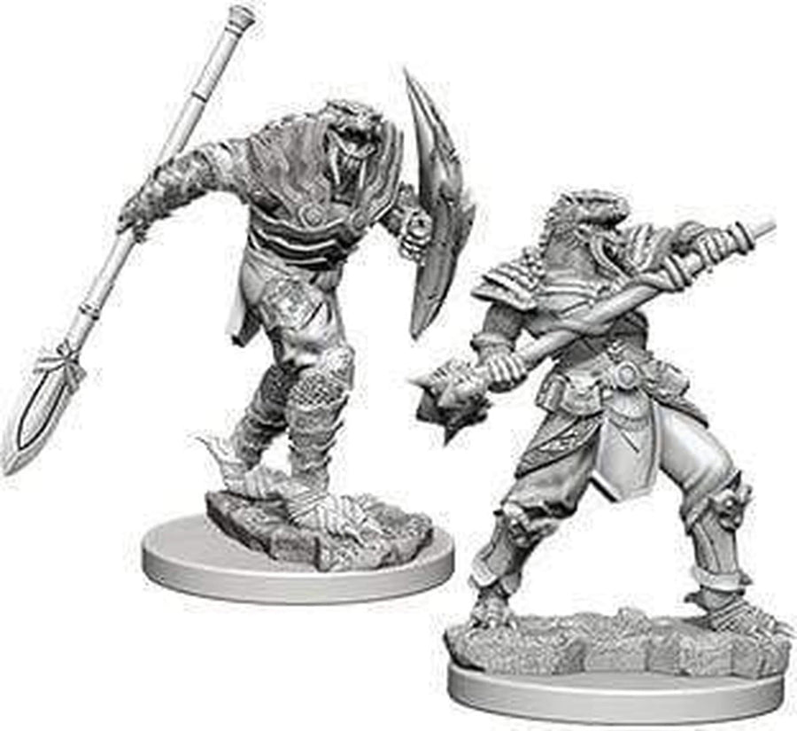 Dragonborn Male Fighter with Spear: D&D Nolzur's Marvelous Unpainted Mini's (W5) 100D&D 1
