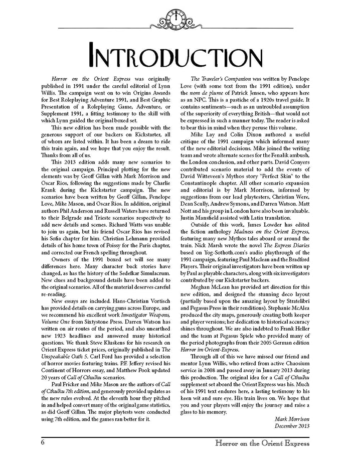 Call of Cthulhu Horror on the Orient Express Roleplaying Game by Chaosium 7